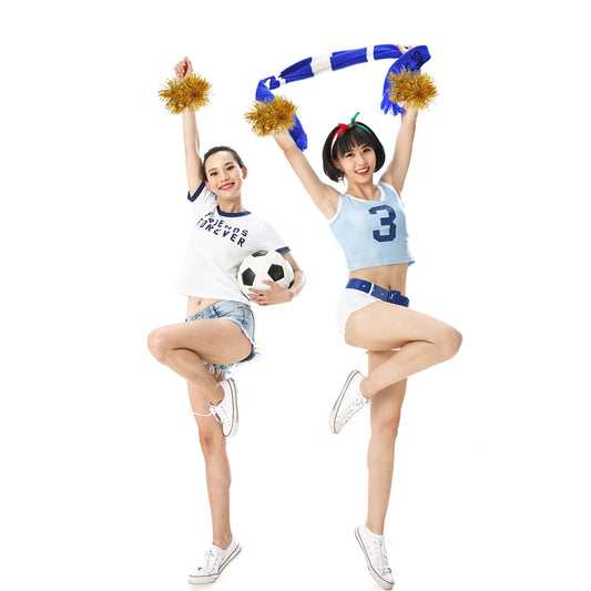 10pcs Cheerleading Pompoms Props Spirit Fun Ornaments Cheering Pompom Props for Sports Events