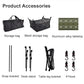 Portable Camping Table Aluminum Alloy Outdoor Portable Table With Storage And Carry Bag Tent Table For Outdoor Cooking Picnic