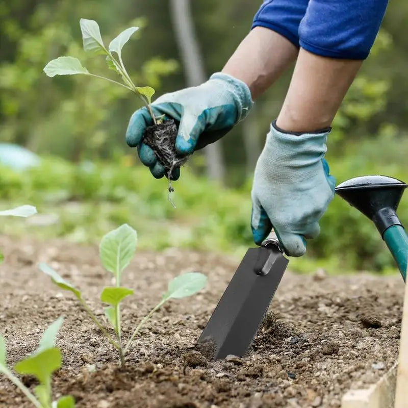 Garden Trowel Garden Shovel With Wood Handle Digging Tool With Hole Garden Spade For Planting Transplanting Lawn And Yard Tools