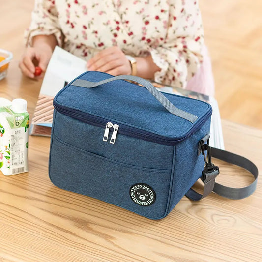 Portable Cooler Bag for Food Thermal Drink Carrier Lunch Box Folding Insulation Picnic Ice Pack Insulated Delivery S/m/l