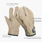 Leather Picnic BBQ Gloves Heat Resistant Barbecue Grill Cooking Protective Gloves Anti-scald Heat-Insulated Outdoor Camping Tool