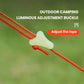Nighttime Camping Gear Outdoor Camping Tent Accessories 10pcs Wind Rope Buckles Glow Dark Plastic Triangle Buckles for Safety