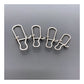 50Pcs Fishing Swivel Connector Hooks Line Clip Lock Carabiners Stainless Steel Fishing Fastener Snaps Tools