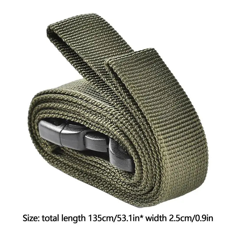 Suitcase Bag Strap Camping Gear Strap Utility Strap With Buckle Adjustable Lashing Strap For Picnic Hiking Sleeping Bag Mat