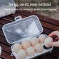 3/4/8 Grids Egg Storage Box Camp Picnic Portable Egg Holder Durable Kitchen Egg Organizer Case Outdoor Camping Food Container