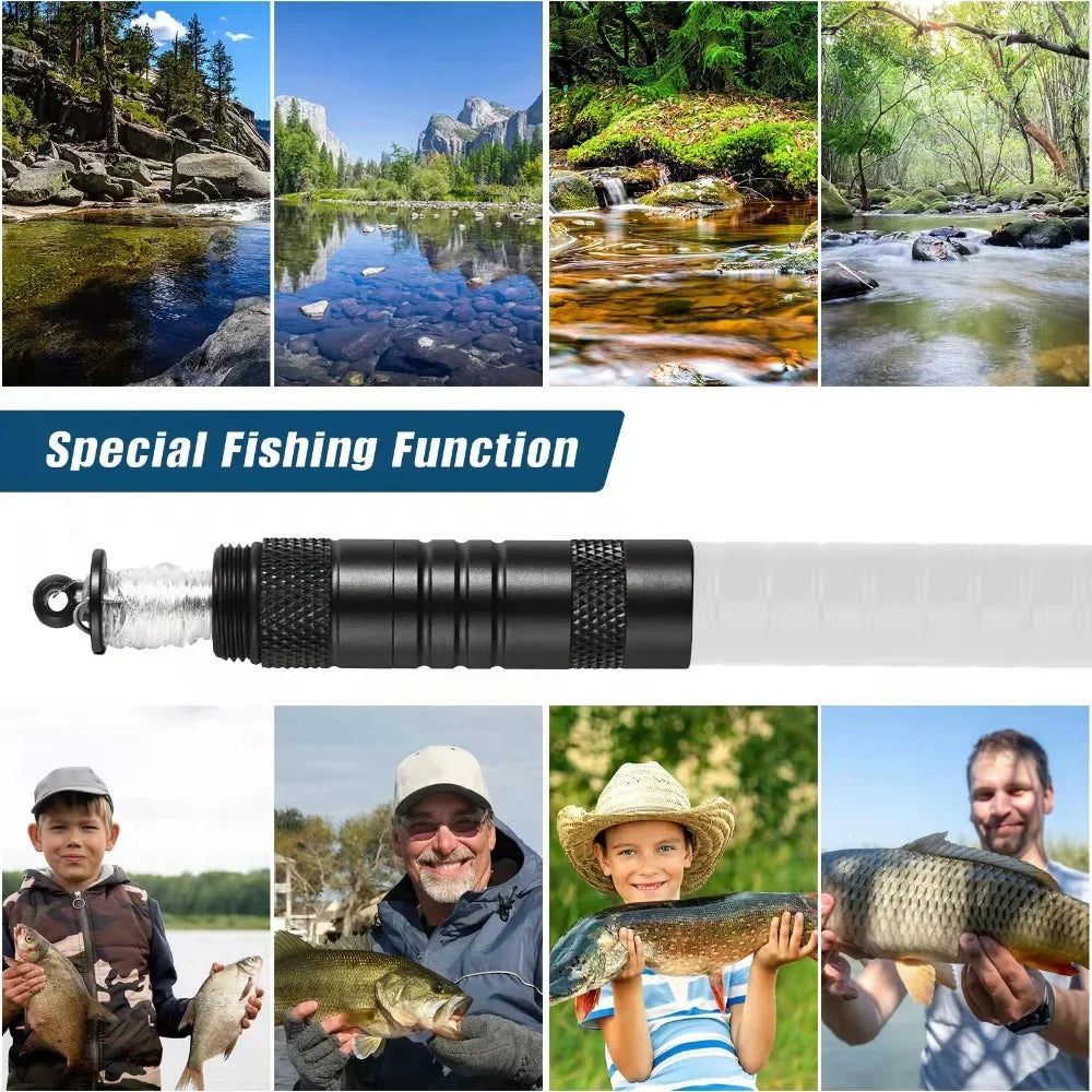 Multifunctional Outdoor Tactical Pen,  Survival Gear, Self-Defense, Rescue Supplies, Hiking,Camping Survival Tool with Compass
