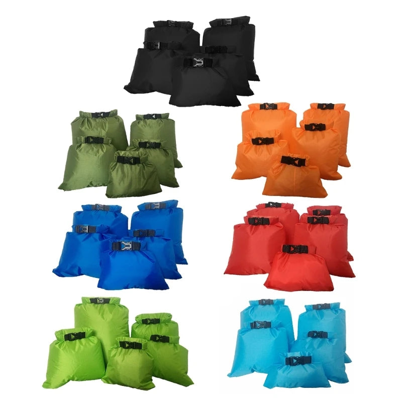 5Pcs Waterproof Dry Bag Keep Gear Dry for Beach, Fishing, Campings Raftings