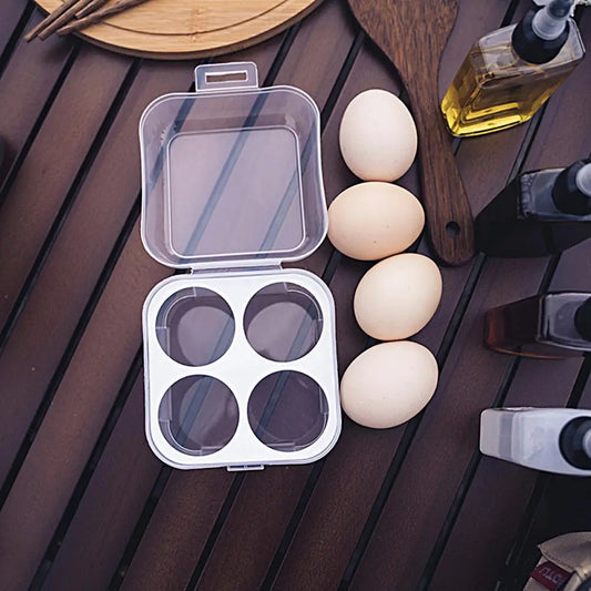 Universal Egg Container 2/4/6 Grids Egg Storage Multifunctional Outdoor Camping Picnic Egg Box