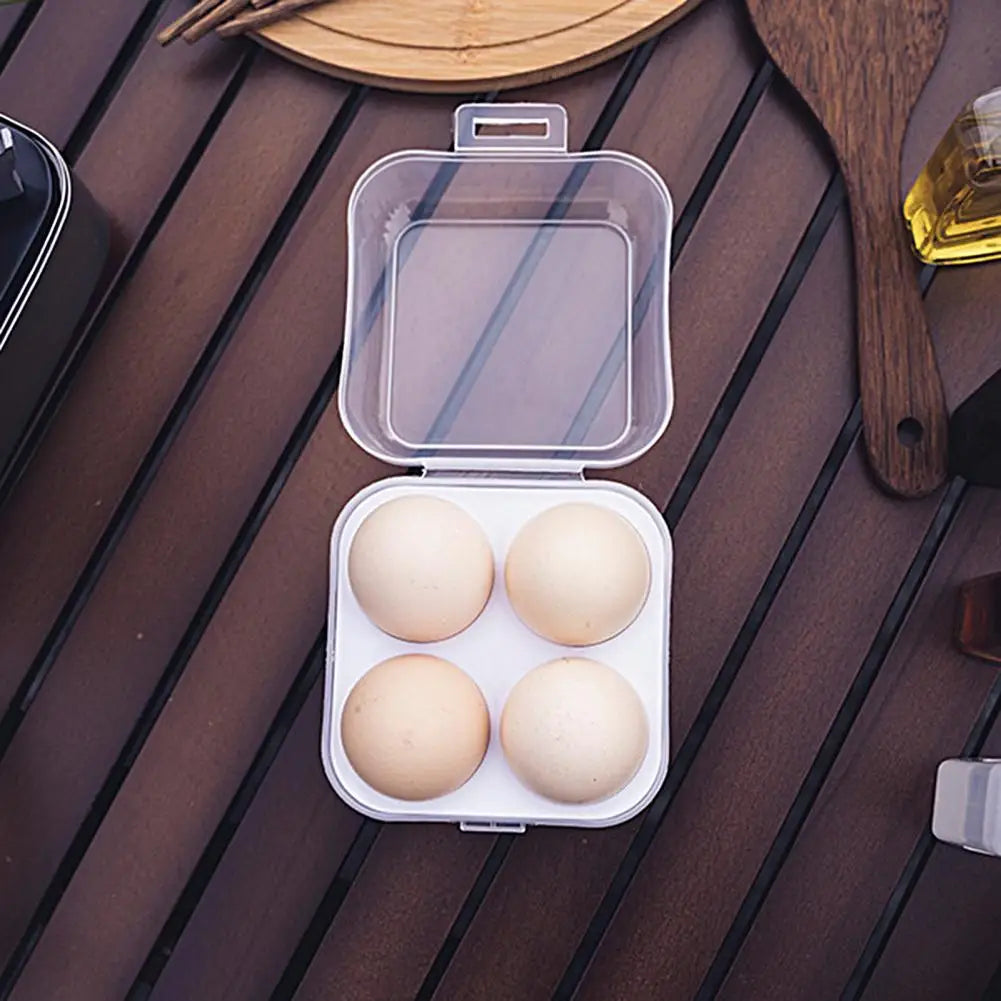 Universal Egg Container 2/4/6 Grids Egg Storage Multifunctional Outdoor Camping Picnic Egg Box