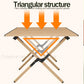 Outdoor Folding Table Carbon Steel Chicken Roll Table Portable Beach Barbecue Square Table Camping Picnic Desk Portable Gear
