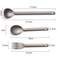 Portable Titanium Cookware Ultralight Titanium Long Handle Spoon Cutlery Fork Spoon Outdoor Picnic Accessories EDC Camping Tool