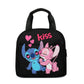 Disney Stitch Oxford Cloth Lunch Bag for Children Stitch Waterproof Insulated Outdoor Picnic Storage Box Cartoon Girls Handbag