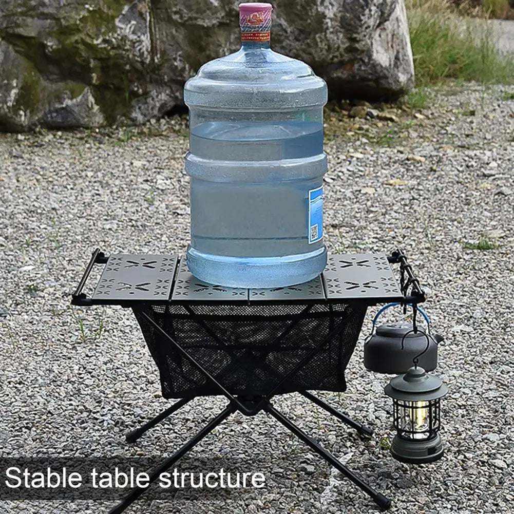 1 Set Aluminum Alloy Folding Table Barbecue Camping Table 20kg Load Capacity Beach Table Ultralight Portable Picnic BBQ Tables