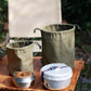 Outdoor Picnic Drawstring Bag Portable Cutlery Pouches Canvas Bag Camping Hiking Multifunctional Storage Bag Accessories Tools