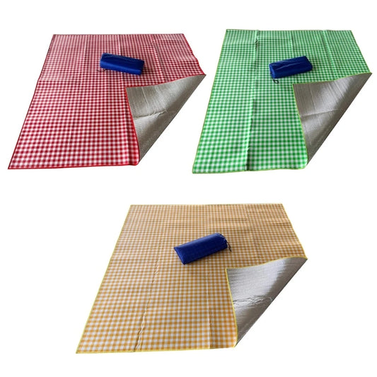 for Extra Large Picnic & Beach Blanket Waterproof Handy Mat 3 Layers Portable Camping-Mat for Family, Friends, Kids