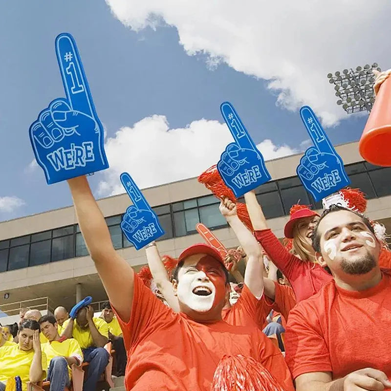 Universal Large Foams Fingers Cheerleading Props Hand Sports Event Cheering Palm Party Props Number 1 Foam Fan Finger