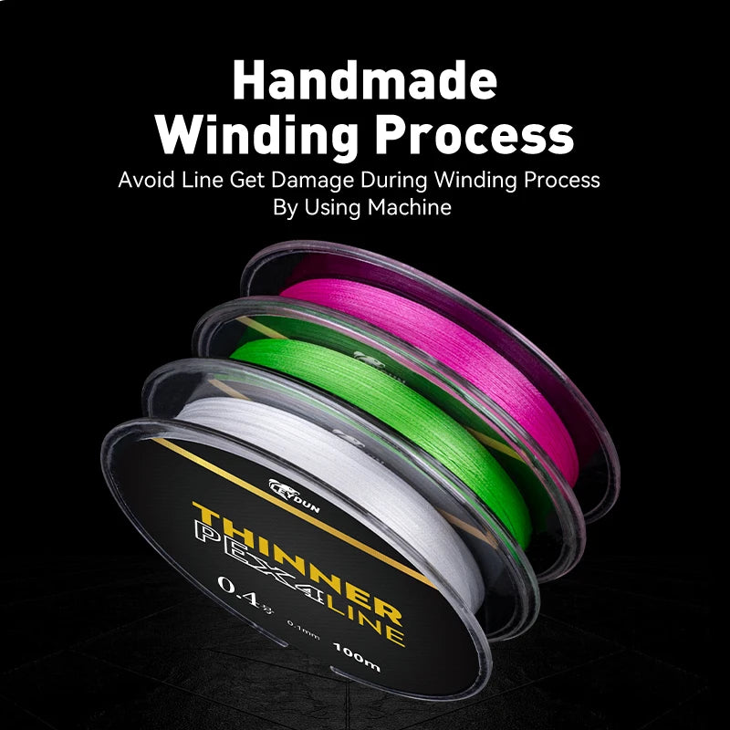 LEYDUN Micro THINNER Fishing Lines 100m 150m MT8 4 Strands Braided PE Japan Monofilament Fishing Line Set Carp Fly Fishing Wire