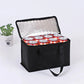 S/L Black Insulated Car Office Portable Lunch Cooler Folding Insulated Picnic Ice Bag Zipper Picnic Camping Tin Foil Food Bag