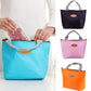 Lunch Box Camping Picnic Bag Lunch Bag Solid Color Portable Insulated Refrigerated Bag Cold Food Cooler Thermal Bag Handbag