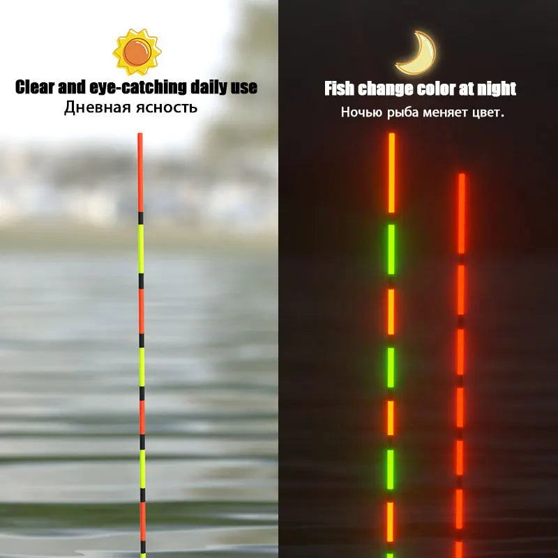 Night Fishing Float Electronic Gravity Sensing Red High Sensitivity Slender Fishing Float Outdoor Fishing Equipment Accessories