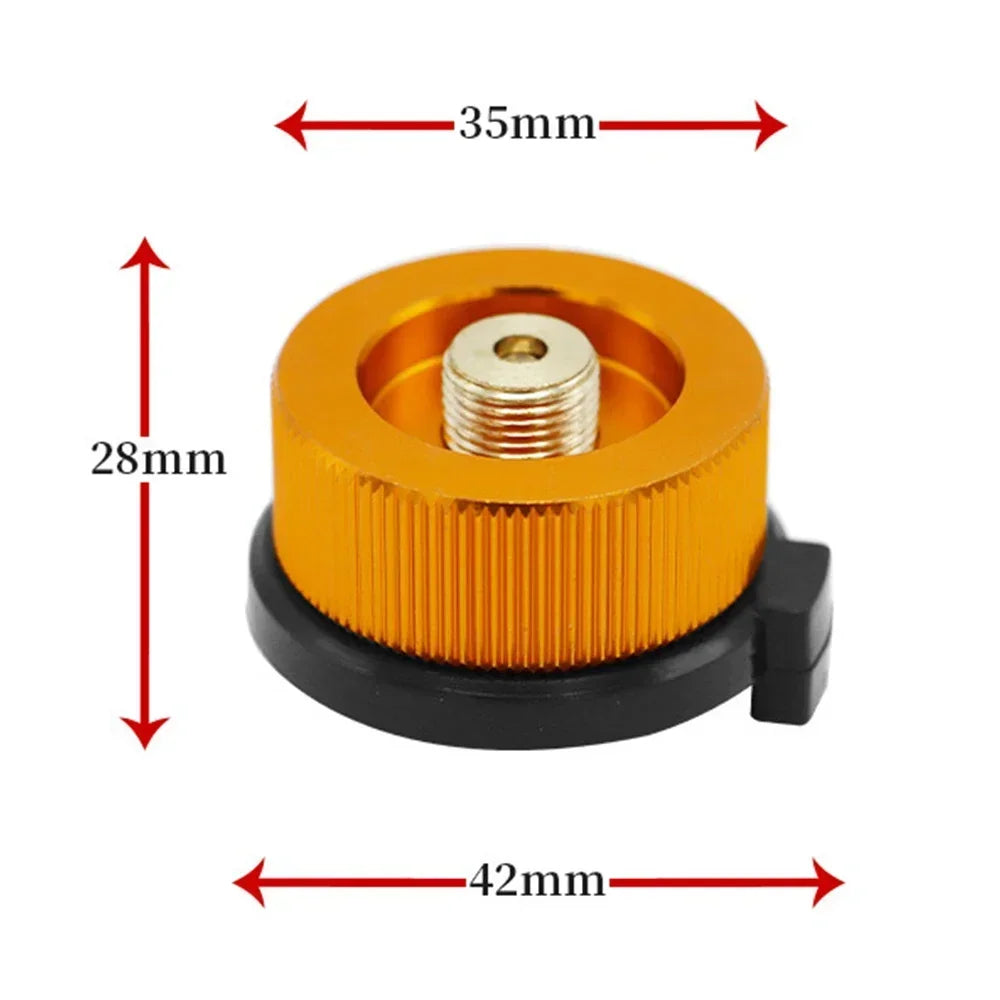 Outdoor Camping Stove Gas Tank Adapter Gas Burner Conversion Head Picnic Stove Propane Refill Adapter Converter Camp Supplies
