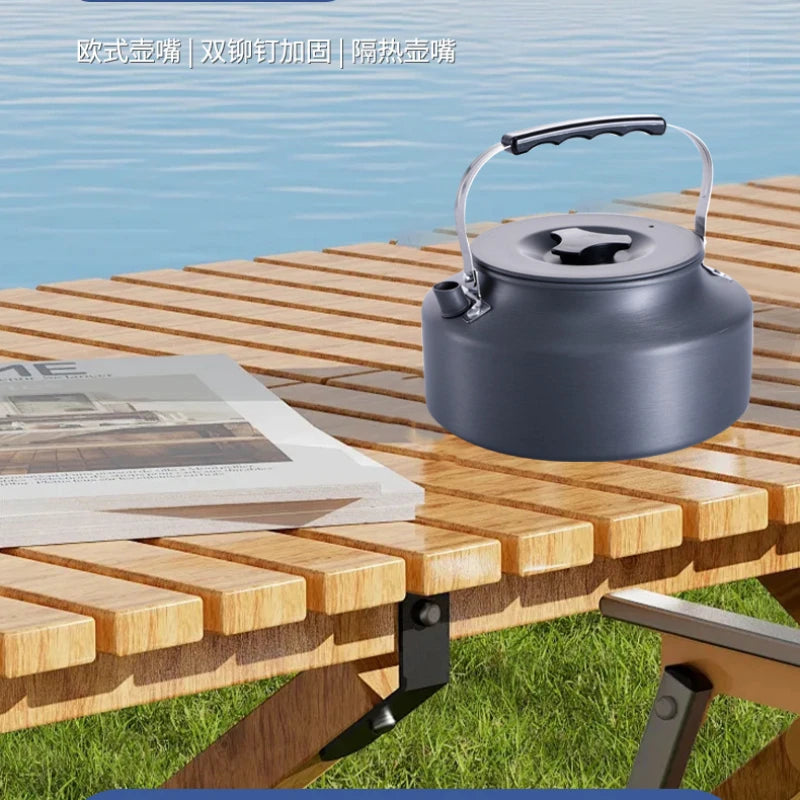 Outdoor Boiling Tea Kettle Leisure Picnic Tea Coffee Portable Boiling Brewing Tea