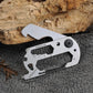 Multifunction Climbing Carabiner EDC Keychain Gear Outdoor Tools Camping Hiking Stainless Steel Wrench Bottle Opener