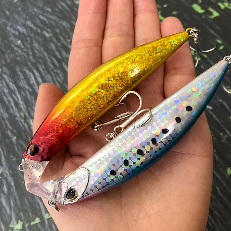 30g 95mm Heavy Sinking Minnow Fishing Lures Saltwater Artificial Hard Bait Jerkbait Pesca Wobbler for Bass Swimbait Accessories