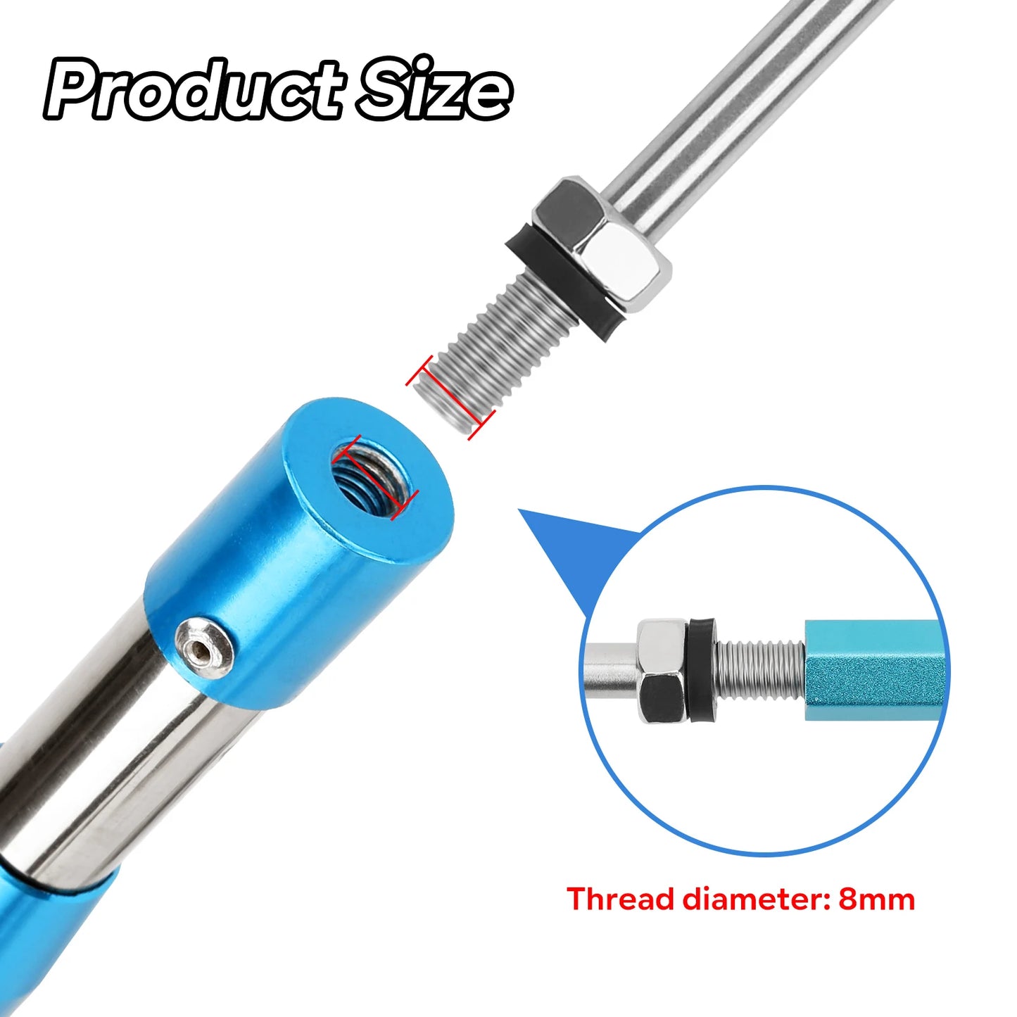 SANLIKE M6/M8 Fishing Gaff Stainless Steel Fishing Spear Hook with Protection Cover for Saltwater Freshwater Fishing Accessories