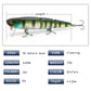 JEKEKU New 3 Sections Minnow Lure110m20g Swimbait Jointed Sinking Fishing Lure Diving Multi Jointed Bait for Trout Bass Pike