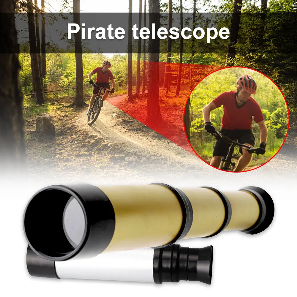 35mm Vintage Handheld Zoomable Monocular Telescope Lightweight Pirate Spyglass Gifts For Kids Children Outdoor Camping Advanture