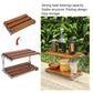 Camping Foldable Shelf Rack Multifunctional Folding Shelf Strong Bearing Capacity Organizer for Camping Picnic BBQ Travel