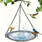 Bird Flower Shaped Hanging Bird Feeder Birdbath For Garden Outdoor Decoration Yard Farm Supplies Hummingbird Feeder Tool