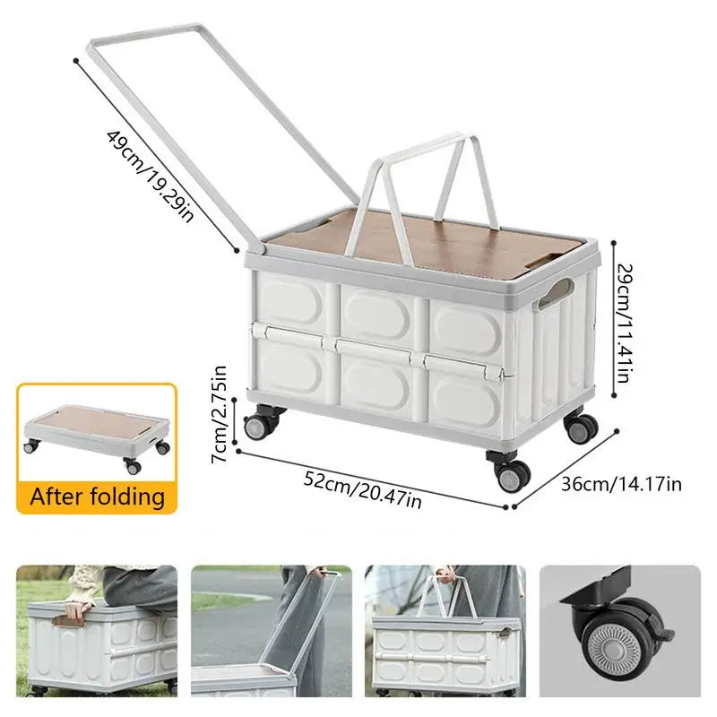 Camping Storage Box Outdoor Bench And Chopping Board Portable Trunk Organizer Folding Home Multifunctional Camping Picnic Box