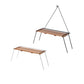 Outdoor Camping Rack Beautiful Practical 304 Stainless Steel Sabilli Wood Folding Detachable Family Picnic Rack Small A Table