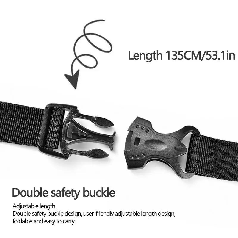 Suitcase Bag Strap Camping Gear Strap Utility Strap With Buckle Adjustable Lashing Strap For Picnic Hiking Sleeping Bag Mat