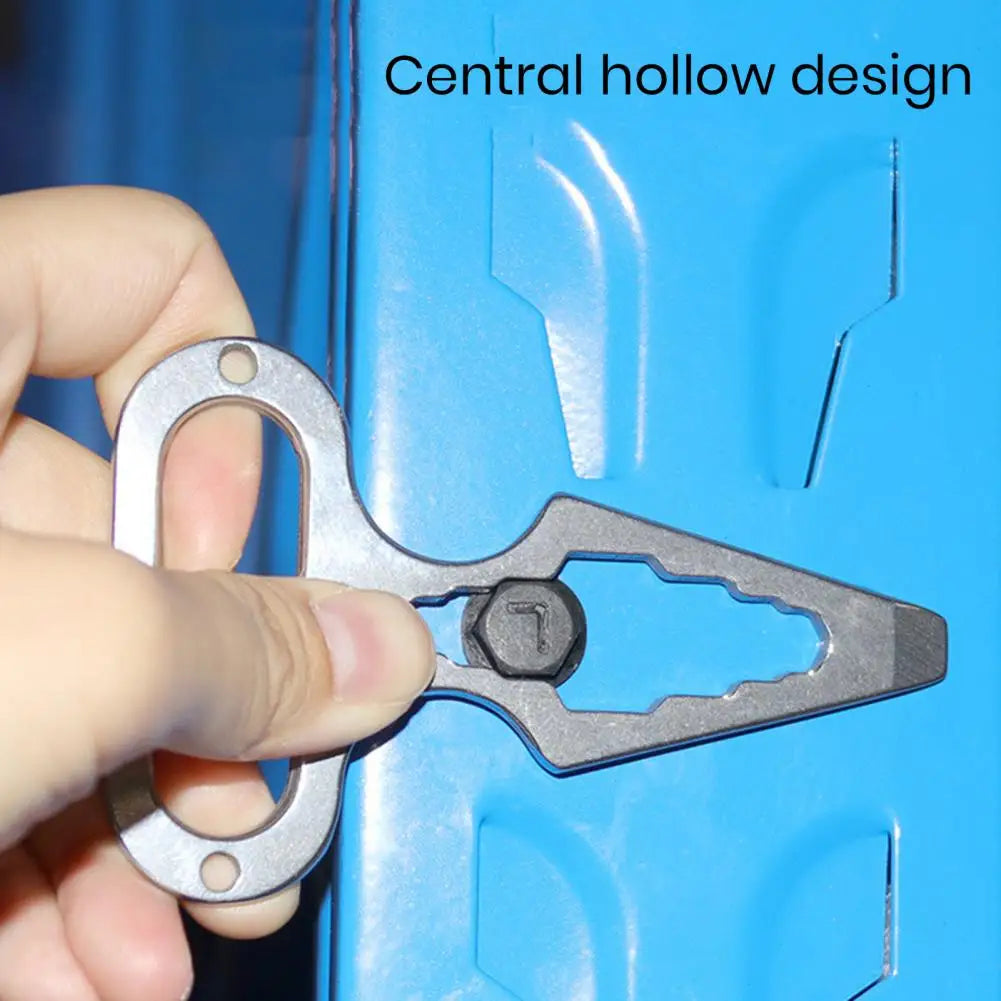 Easy Grip Wrench Portable Outdoor Defense Tool Compact Wrench Bottle Opener Keychain for Camping Picnic Single Finger Buckle Key