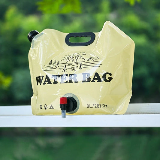 Outdoor 8L Large Capacity Water Bag Folding Camping Water Bags Picnic Travel Hiking Water's Pouch Container Survival Storage Bag