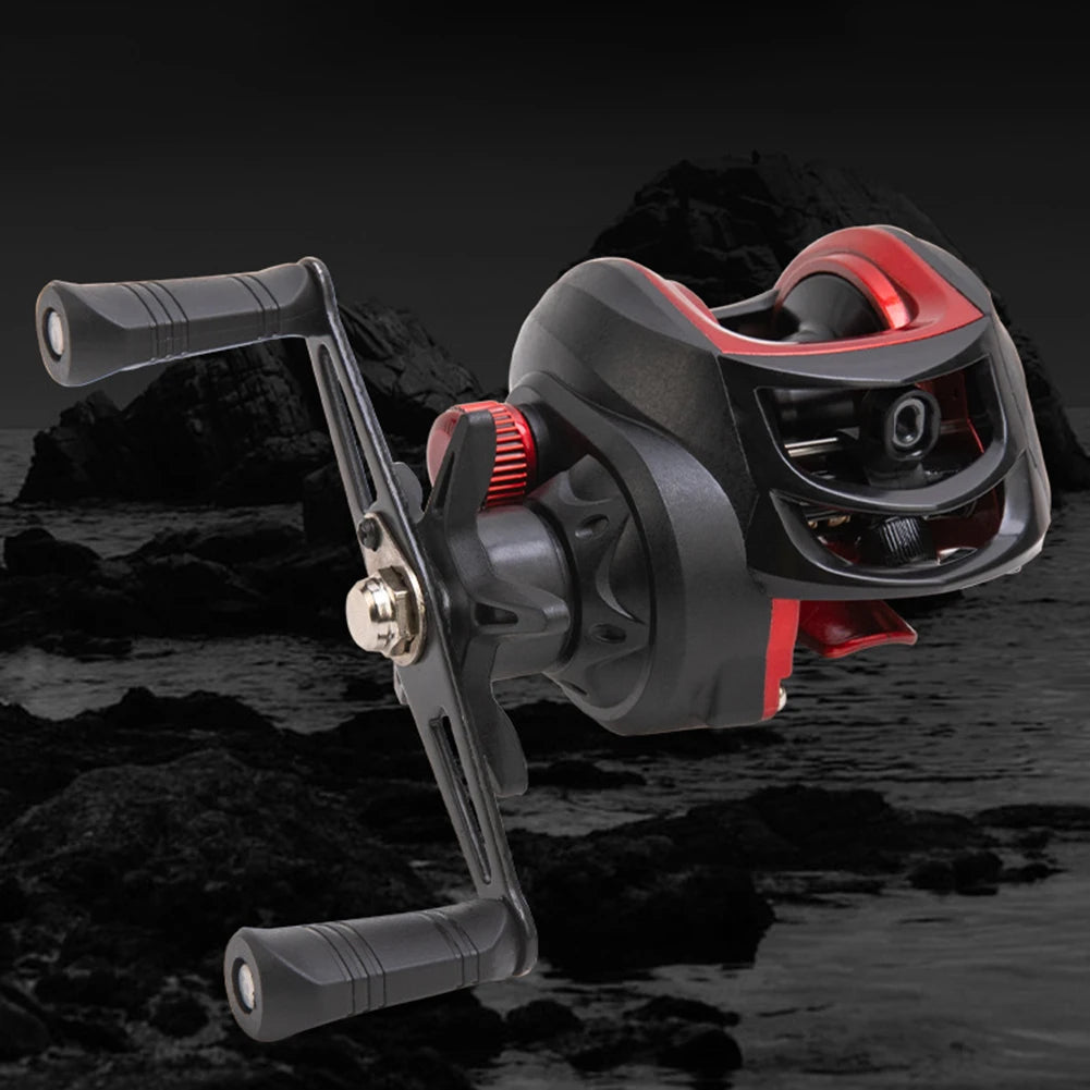 Lowprofile Reel Baitcasting Fishing Reels Fishing Tackle Right Left Handed Gear Ratio 7.2:1 Casting Reel Metal Body 8KG Max Drag