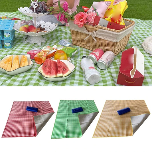 for Extra Large Picnic & Beach Blanket Waterproof Handy Mat 3 Layers Portable Camping-Mat for Family, Friends, Kids