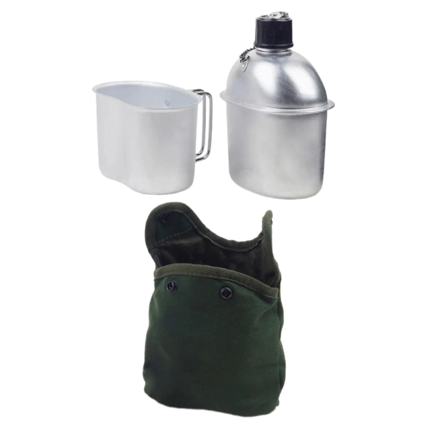 Outside Canteen Cookware Set with Foldable Handle for Barbecue Picnic Travel