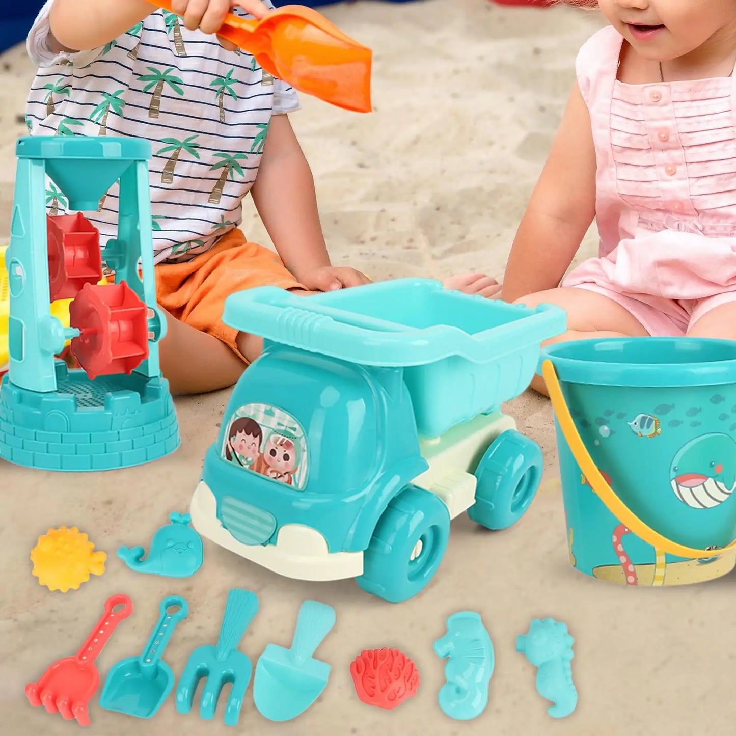 Kids Bathing Toy, Infants Digging Sand Toys, play Tooling Beach Toys, Beach Toys Set, Beach beach bucket Shovels Set