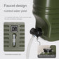 Portable Water Container with Spigot 12/18L PE Water Storage Carrier Portable Green Bucket Food Grade for Camping Hiking Picnic