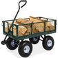 Best Choice Products Utility Garden Cart Wagon for Lawn, Yard w/Heavy-Duty Steel 400lb Weight Capacity, Removable Sides