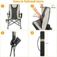 Foldable Chair Camping Chair Portable Folding Chairs Adjustable Heavy Duty Portable Camping Travel Outdoor Seat With Cup Holder