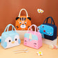 Cartoon Children's Lunch Bag Thermal Insulation Aluminum Film High Quality Waterproof Oxford Cloth Portable Lunch Bags Tote New