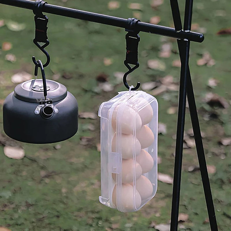 3/4/8 Grids Egg Storage Box Camp Picnic Portable Egg Holder Durable Kitchen Egg Organizer Case Outdoor Camping Food Container