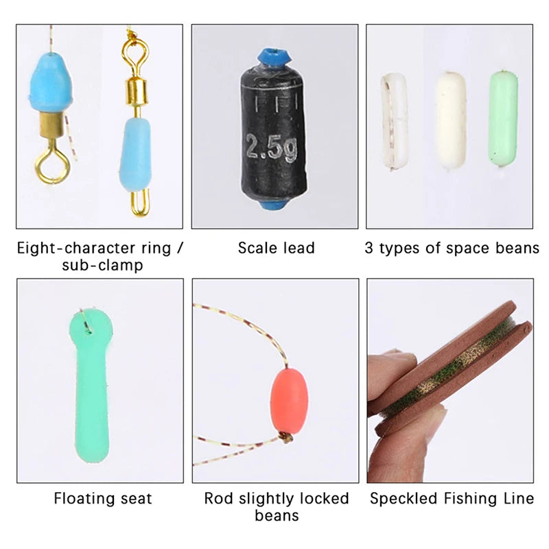 3.6-7.2m Fishing Line Set High-Strength Multi-Size Hidden Line Camouflage Line Spot Fishing Line Group Fishing Tools