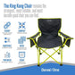 ALPS Mountaineering King Kong Camping Chairs for Adults with Mesh Cup Holders and Pockets, Built Durable and Reliable with