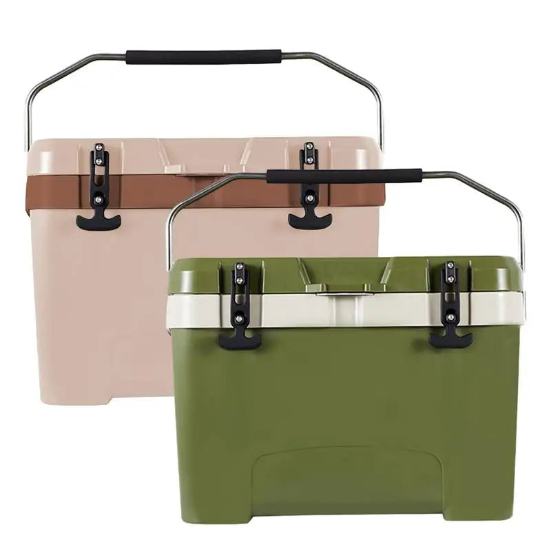 Insulated Cooler Box Outdoor Ice Chest For Camping 26L Impact-Resistant Travel Cooler Box For Camping Outdoor Self-Driving Trips